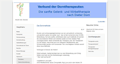 Desktop Screenshot of dorntherapeuten.de