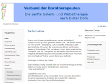 Tablet Screenshot of dorntherapeuten.de